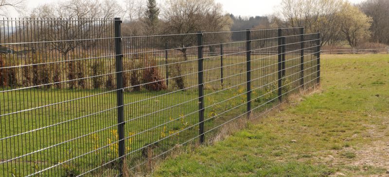 Metal Fence in a Rural Setting