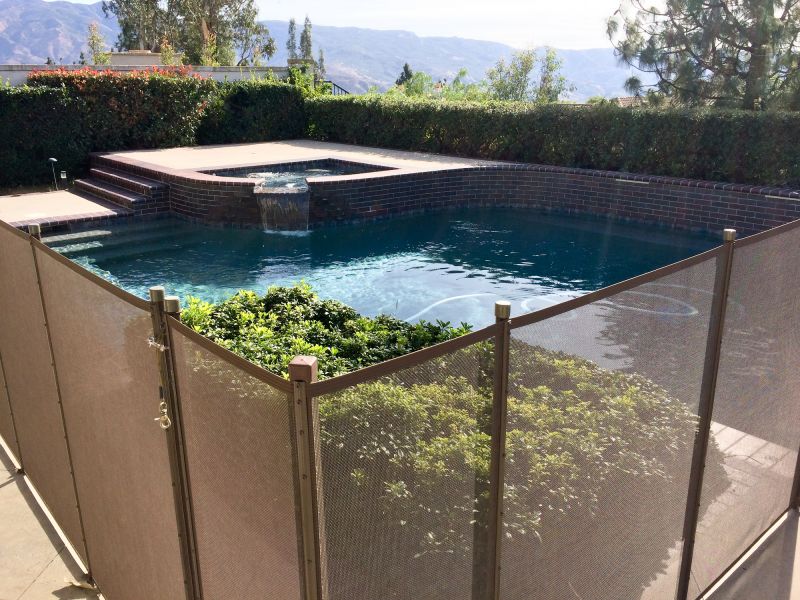 Mesh Fence Around Pool